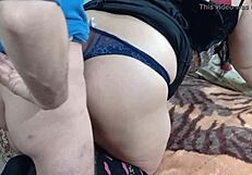 wow step sis rough anal doggy in pantyhose!