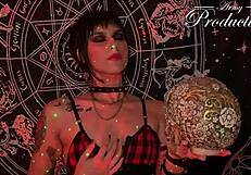 Gothic latina slut begs boyfriend's monster cock bareback in every hole cum swallow finale
