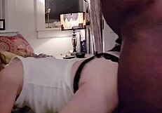 Petite Shrink Deepthroats Black Monster Cock in Office Sloppy Ride