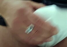 Big cock oily handjob closeup with dirty talk moans hairy balls