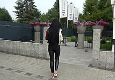 Real German teen Snowwhite greets client ready for hardcore fuck