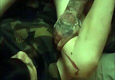 Cute Brunette Milf Roommate Lies on Back Taking Big Cock Deep in Tight Small Tits Pussy