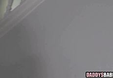 oh daddy my virgin shaved pussy hurts so good from your monster cock facefuck and pounding