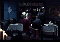 russian redhead nun sata jones frozen for blasphemous doll fuck