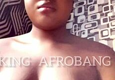 Princess Afrobang Teases with Her African Black Teen 18+ Softcore Solo Body
