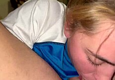 cute girl in pajamas begs for rough facefuck choking and sloppy deepthroat domination