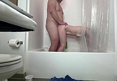 peek into our steamy homemade shower stream live