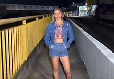 i'm drillin' this drunk brazilian whore's huge tits n' ass with rough anal fisting