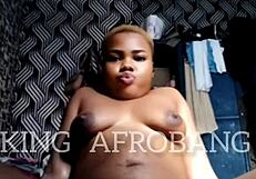 Princess Afrobang Teases with Her African Black Teen 18+ Softcore Solo Body