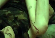 Cute Brunette Milf Roommate Lies on Back Taking Big Cock Deep in Tight Small Tits Pussy