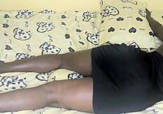 african teen girlfriend bends over for rough doggystyle pounding by big black cock in homemade quickie