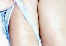 i'm pounding this sexy latina teen in her miniskirt she moans so loud