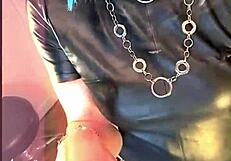 i'm dying over this sissy slut shemale in boots fishnets heels ripping clothes for anal finger ass worship and toys