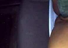 kissesxxx teases her wet pussy with cucumber outdoors till she squirts