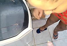 stepdaughter sneaks out but stepdad fucks her hard big squirt creampie