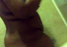 bbw with tattoos takes a steamy shower