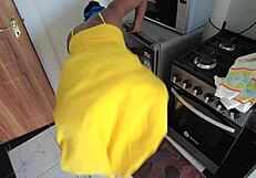 Housegirl's Big Ass Lures Boss For Hidden Dress Fuck Full Vid.