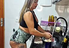 isn't this hot bushy maid's pussy just too tempting to resist right now?