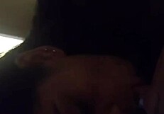 I paid my ride with my tight asshole bent over for the app driver in public outdoor doggystyle creampie