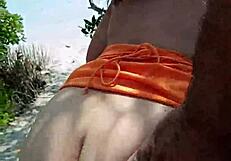 hey puta mexicana flash those natural tits and ass public then suck my cock outdoor?