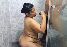 Chubby Latina Mommy Devours Stepsons Monster Cock Deep
