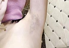 Ouch! Shaving hairy armpits hurts during epilator depilation!