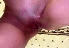 oh man that creampie drips right out of her tight young pussy close up pov after the hot fuck
