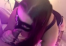 mi hermanastra gorda con labios grandes me deja creampie mientras el cornudo trabaja 😈