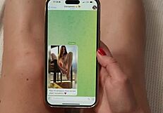 nude photo slip turns into hot step-sisters fingering and scissoring