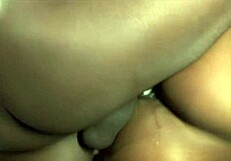 Monster cock destroys black milf's gaping asshole on bed