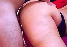 Huge Brazilian BBW Ass Worshiped in Tight Wet Pussy Ride