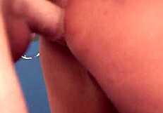 Brunette Twins with Big Tits Take Turns Blowjob Cowgirl Riding Doggystyle Facial Cumshots at Car Wash