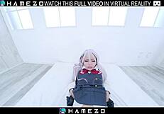 japanese teen minami sato moaning hard on bed fuck in vr 😩💦