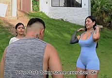 my workout turns into hot sex with tattooed latina dilan clavijo part 1