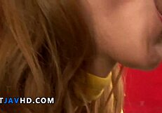 Can Ren Aizawa handle that hardcore creampie pounding from her Asian stud?