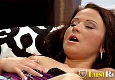blonde bombshell takes brutal anal pounding on sofa