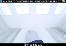 japanese teen minami sato moaning hard on bed fuck in vr 😩💦
