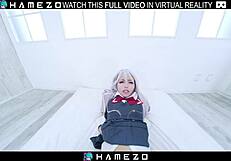 japanese teen minami sato moaning hard on bed fuck in vr 😩💦