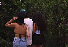craving street cock for me and girlfriend tight pussy threesome hunt