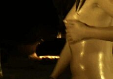 beauty unveiled as brunette indian strips teasing every ripped cloth layer