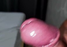 intense amateur handjob ends with massive cumshot explosion