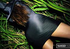 Halloween Night Big Black Cock Slams Round Ass Slut!