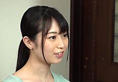 horny japanese babe begs to stop orgasming during piledriver creampie