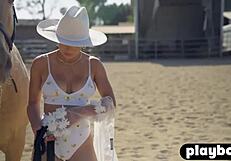Curvy Latina Teen Mia Valentine Strips Big Tits And Ass Bare