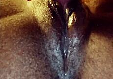 Ebony Lesbians Lick Shaved Pussies Up Close To Orgasm