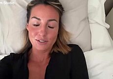 french babe pam tests huge suction dildo on big tits all day