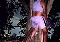 Quase Pegos Transando Em Público Com Big Ass Bent Over Workout