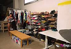 moli myers sneaks guys into her shop backroom for secret cowgirl bangs and blowjobs