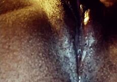 Ebony Lesbians Lick Shaved Pussies Up Close To Orgasm