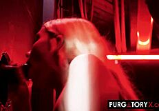 PurgatoryX Khloe Kapri Takes BBC Facial in Gloryhole Cuckold Scene